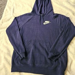 Nike Navy Blue Oversized Fit Pullover Hoodie Sz S
